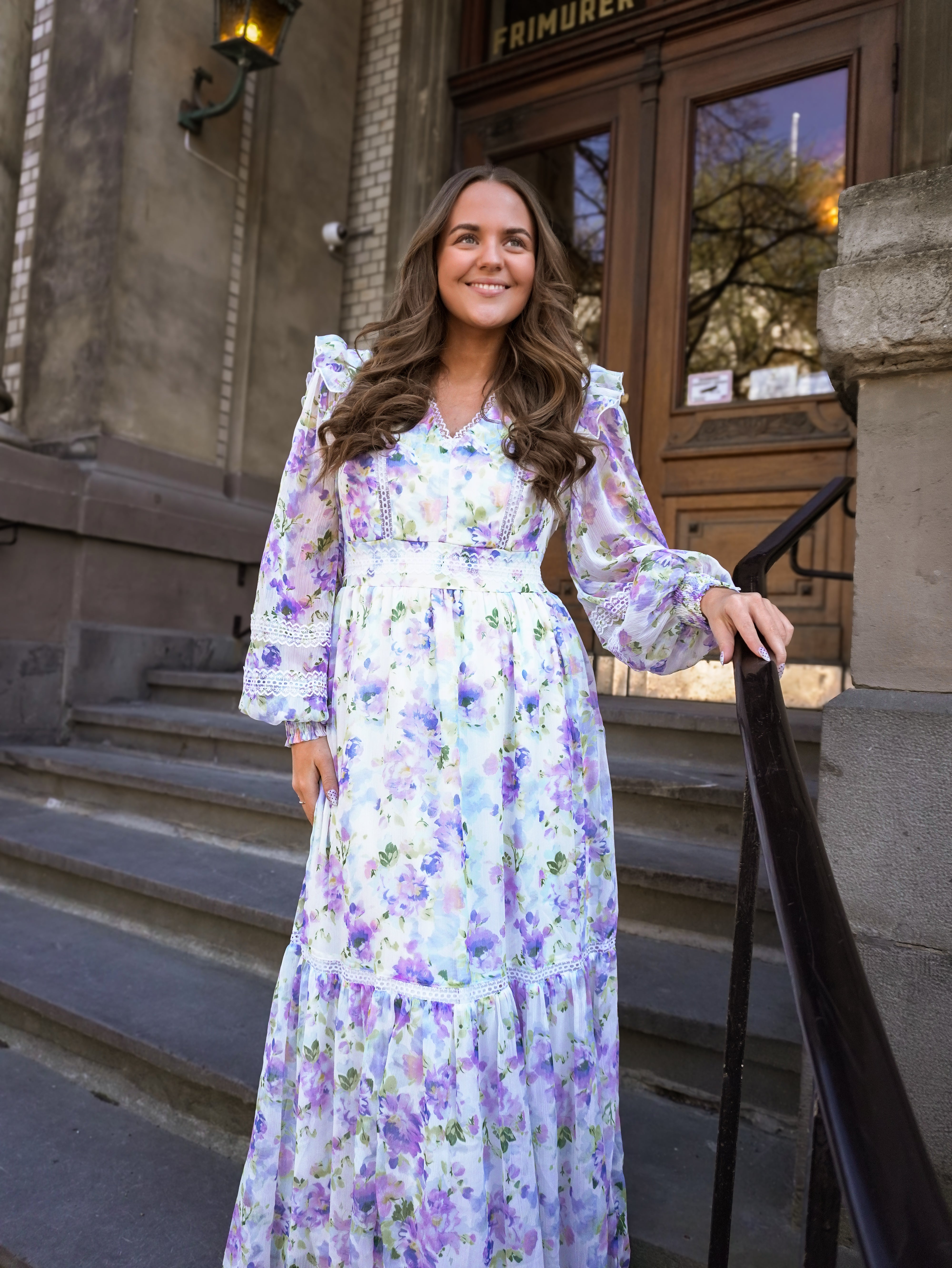 VIROMAN Long Dress - Cloud Dancer